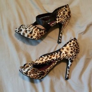 Cheetah print heels